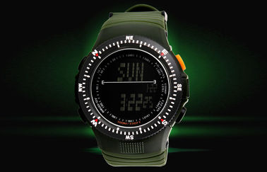 Relojes multifuncionales del alpinismo del hombre moderno del reloj del deporte de la exhibición del LCD