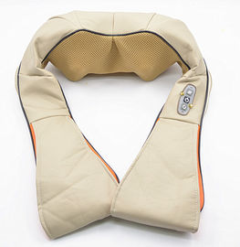 Beige/Brown/masaje anaranjado del hombro del cuello, masaje de amasamiento eficaz de la PU de Shiatsu