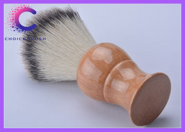 El afeitado sintético cepilla la manija de madera que afeita los cepillos de la maquinilla de afeitar para la preparación de los hombres