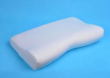Almohada ondulada blanca modificada para requisitos particulares del logotipo para la gente insomne/la espondilosis cervical