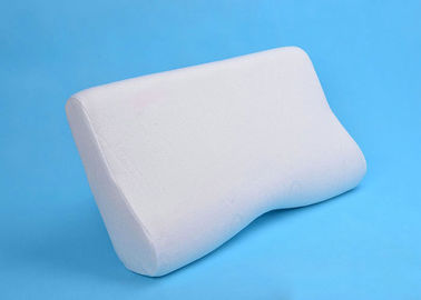 Almohada ondulada blanca modificada para requisitos particulares del logotipo para la gente insomne/la espondilosis cervical