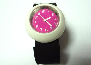 Atm2 resistente al agua colorido reloj Dial Slap silicona pulsera relojes con registro de inscripción