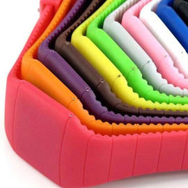 Reloj llevado de la pulsera del silicón de la pantalla táctil del regalo de los niños, reloj de los deportes del silicón