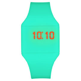Reloj impermeable de la pulsera del silicón de los deportes, reloj llevado de la pantalla táctil