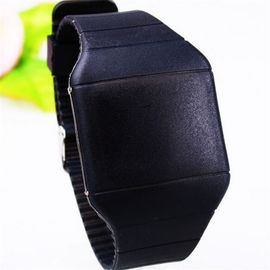 Pantalla táctil para hombre/para mujer amarilla de Digitaces LED de la pulsera del silicón de los deportes