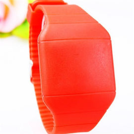 Pantalla táctil para hombre/para mujer amarilla de Digitaces LED de la pulsera del silicón de los deportes