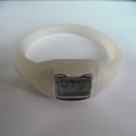 Reloj de encargo de los deportes del silicón del regalo de la Navidad con el podómetro