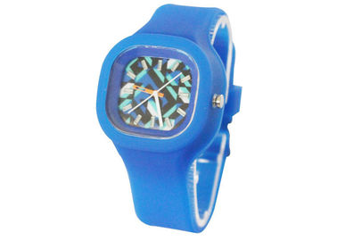 Reloj de la pulsera del silicón de la jalea de Removeable con la parte posterior del acero inoxidable