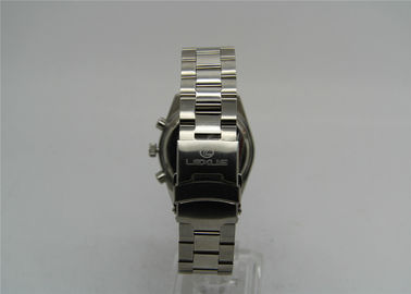 Reloj luminoso de la pulsera del silicón de la forma redonda del reloj de la caja de acero inoxidable de las manos