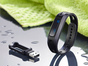 Pulsera de reloj de Bluetooth del perseguidor del sueño del podómetro con pulsera del silicio