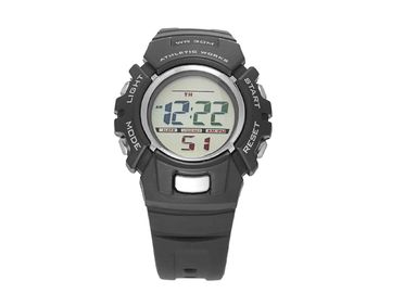 Relojes multifuncionales masculinos del LCD Digital de la banda plástica de la PU con prenda impermeable de 3 atmósferas