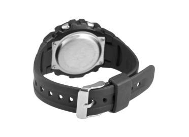 Relojes multifuncionales masculinos del LCD Digital de la banda plástica de la PU con prenda impermeable de 3 atmósferas