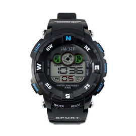 Despertador multifuncional negro de los relojes de Digitaces con día y la fecha para los niños