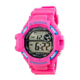 Reloj para hombre del cuarzo de Digitaces del silicón de los relojes multifuncionales impermeables de los deportes