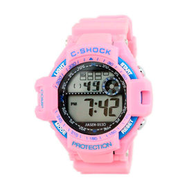 Reloj para hombre del cuarzo de Digitaces del silicón de los relojes multifuncionales impermeables de los deportes