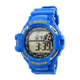 Reloj para hombre del cuarzo de Digitaces del silicón de los relojes multifuncionales impermeables de los deportes