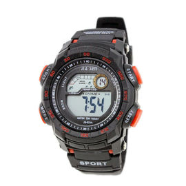 Los relojes de Digitaces multifuncionales para hombre impermeables dicen el día y la fecha, PVC negro/norte