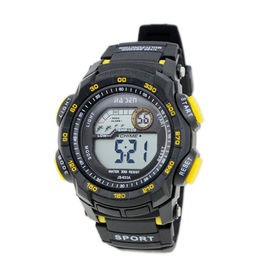 Los relojes de Digitaces multifuncionales para hombre impermeables dicen el día y la fecha, PVC negro/norte