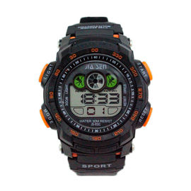 Prenda impermeable multifuncional de la atmósfera de los relojes para hombre 3 de Digitaces del deporte negro simple