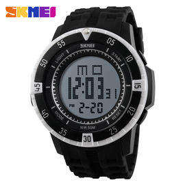 Prenda impermeable multifuncional del reloj del deporte de Digitaces de la banda negra para el varón