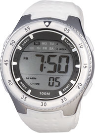 Reloj de Digitaces deportivo redondo de los señores de los hombres con el cronógrafo resistente de agua del 100m