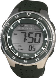 Reloj de Digitaces deportivo redondo de los señores de los hombres con el cronógrafo resistente de agua del 100m