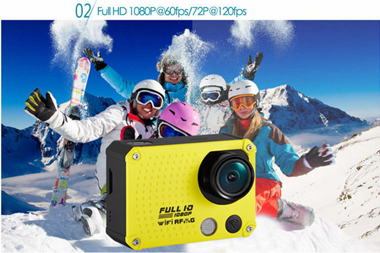 60 metros impermeabilizan la cámara 1080P 4GB ~ 32GB alta definición 2,0" de la acción de los deportes pantalla del LCD